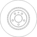 Disctech Brake Disc - Fits Audi - ABD3359 - Front Axle