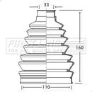 First Line Cv Joint Boot Kit Part No -FCB2324