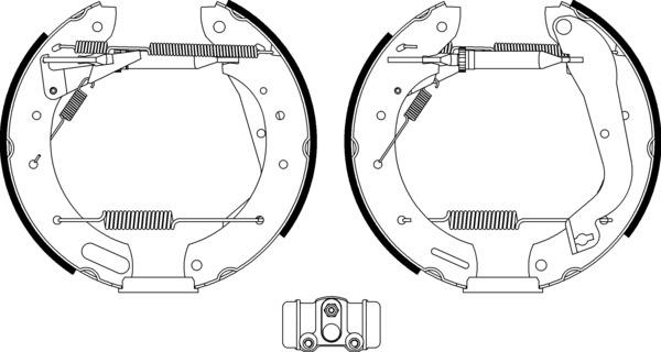 Mintex Brake Shoe Kits fits -Ford Nissan MSP249 (also fits other vehicles)