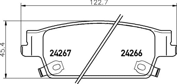 Mintex Brake Pad Set fits -Cadillac MDB2378 (also fits other vehicles)