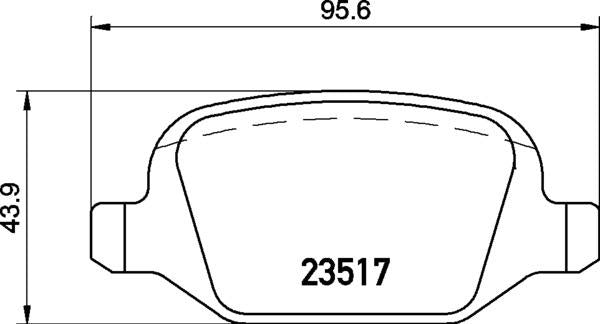 Alfa Romeo Fiat Lancia Brake Pad Set - Padtech PAD2051