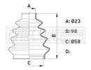 First Line Cv Joint Boot Kit Part No -FCB1008