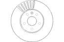Disctech Brake Disc - Fits Chevrolet - ABD2126 - Front Axle