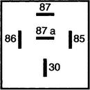HELLA 4RD 933 332-061 Relay, main current - 24V - 5-pin connector