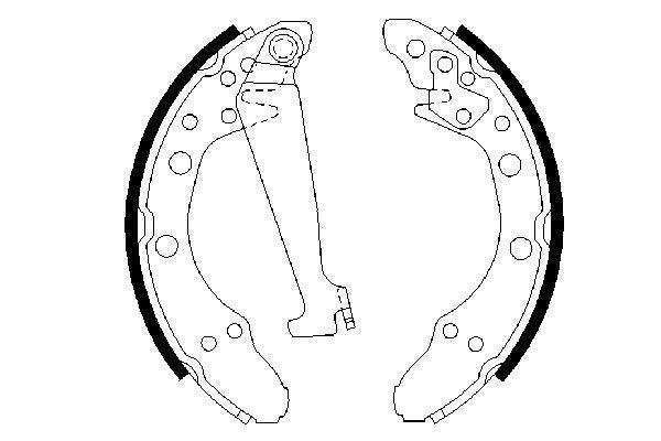 Bosch Brake Shoe Bs520 Part No - 0986487270