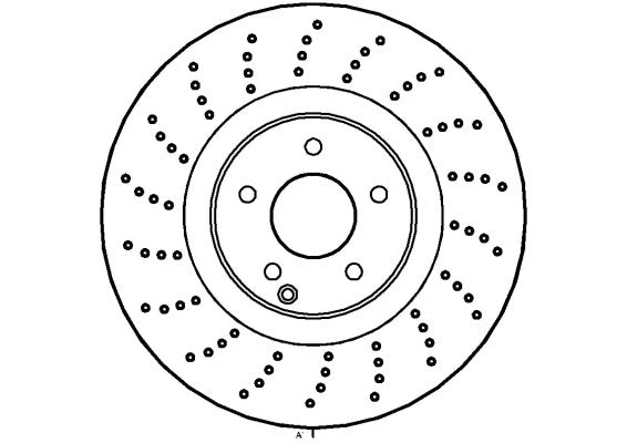 Disctech Brake Disc - Fits Mercedes-benz - ABD2859 - Front Axle