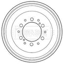 Borg & Beck Brake Drum (Single) -BBR7232