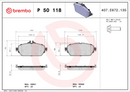 Brembo Brake Pad Set - P50118
