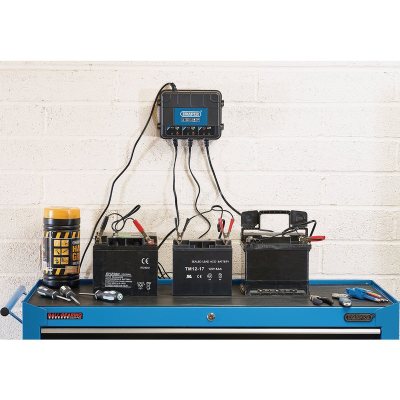 6/12V 3 Bank Charger Station