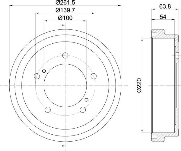 Mintex Brake Drum (Single) fits -Suzuki MBD357 (also fits other vehicles)