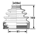 Borg & Beck Cv Joint Boot Kit Part No -BCB6267