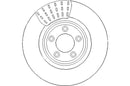 Disctech Brake Disc - Fits Jaguar, Mazda - ABD2227 - Front Axle