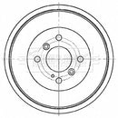 Borg & Beck Brake Drum (Single) -BBR7267