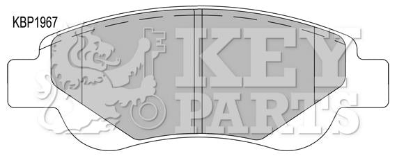 Key Parts Brake Pad Set -KBP1967