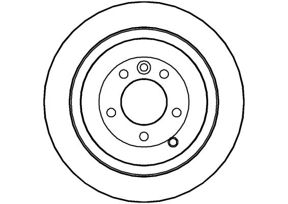 Disctech Brake Disc - Fits Land rover - ABD2180 - Rear Axle
