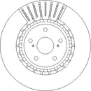 Disctech Brake Disc - Fits Lexus - ABD3842 - Front Axle