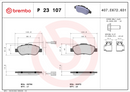 Brembo Brake Pad Set - P23107