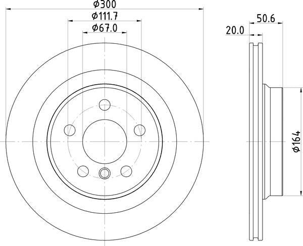 Mintex Brake Discs fits -BMW Mini S330:5 MDC2679 (also fits other vehicles)