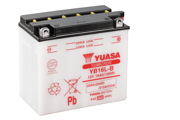 YB16L-B (CP) 12V Yuasa Yumicron Motorcycle Battery