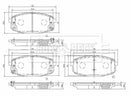 Borg & Beck Brake Pad Set Front -BBP2667