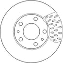 Disctech Brake Disc - Fits Citroën, Ford - ABD3274 - Front Axle