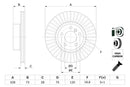 Bosch Brake Disc > Single Bd1601 Part No - 0986479771