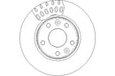 Disctech Brake Disc - Fits Dacia, Infiniti - ABD2175 - Front Axle