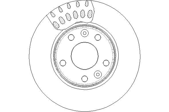 Disctech Brake Disc - Fits Dacia, Infiniti - ABD2175 - Front Axle