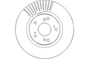 Disctech Brake Disc - Fits Honda - ABD2216 - Front Axle