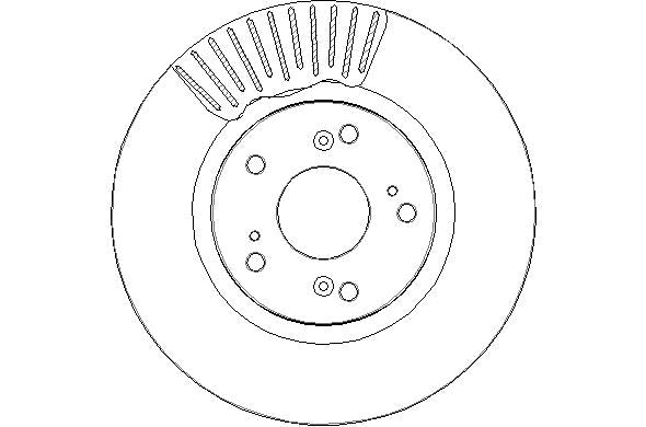Disctech Brake Disc - Fits Honda - ABD2216 - Front Axle