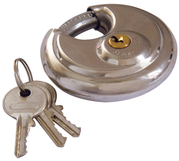 Disk Padlock - Stainless Steel - 895044