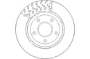 Disctech Brake Disc - Fits Chrysler - ABD2185 - Front Axle