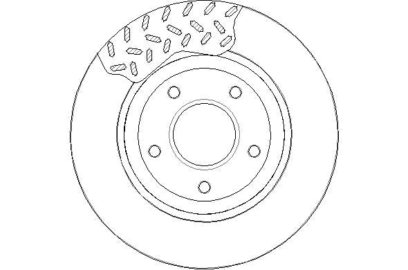 Disctech Brake Disc - Fits Chrysler - ABD2185 - Front Axle