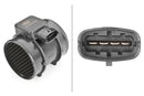 HELLA 8ET 009 142-101 Air Mass Sensor - 5-pin connector - Pipe-neck