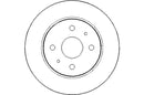 Disctech Brake Disc - Fits Daihatsu, Honda - ABD3062 - Front Axle