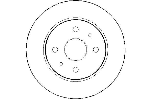 Disctech Brake Disc - Fits Daihatsu, Honda - ABD3062 - Front Axle