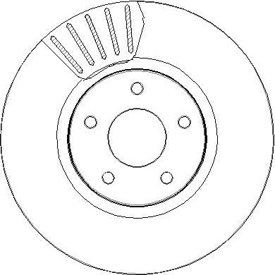 Disctech Brake Disc - Fits Fiat, Ford - ABD3394 - Front Axle