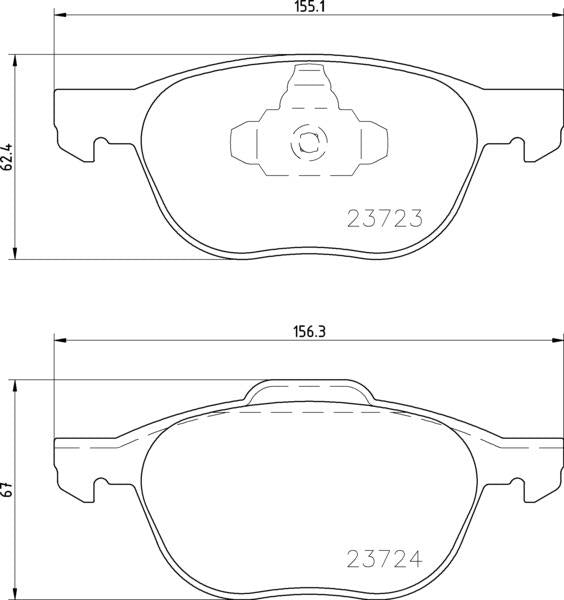 Mintex Brake Pad & Disc Kit fits -Ford Volvo MDK0217 (also fits other vehicles)