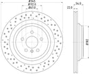 Mintex Brake Discs fits -MercedesBenz V350:5 MDC2778C (also fits other vehicles)