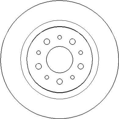 Disctech Brake Disc - Fits Fiat, Jaguar - ABD3402 - Rear Axle