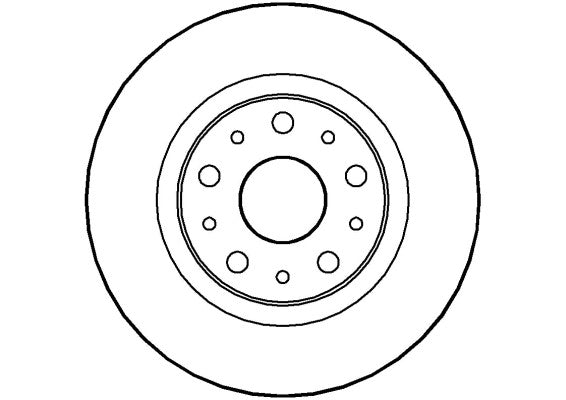 Disctech Brake Disc - Fits Alfa romeo, Bmw - ABD2822 - Rear Axle