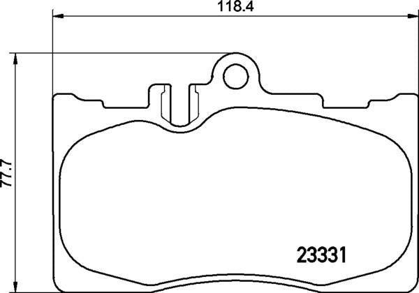 Mintex Brake Pad Set fits -Lexus MDB2135 (also fits other vehicles)