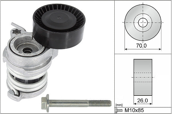 INA Tensioner Lever - V-Ribbed Belt - Part No - 534070810
