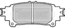 Borg & Beck Rear Brake Pad Set -BBP2336