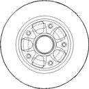 Disctech Brake Disc - Fits Mercedes-benz, Renault - ABD3288 - Rear Axle