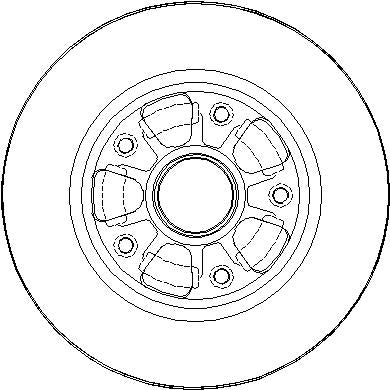 Disctech Brake Disc - Fits Mercedes-benz, Renault - ABD3288 - Rear Axle