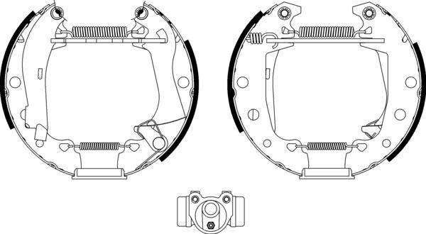 Mintex Brake Shoe Kits fits -Alfa Romeo Aro Dacia MSP059 (also fits other vehicles)