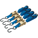 Ratcheting Tie Down Straps - 4.5m x 25mm - 350kg (4 Piece)