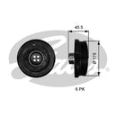 Gates DriveAlign Torsional Vibration Damper - TVD1136