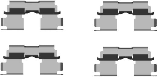 Textar Brake Pad Fitting Kit - 82510800